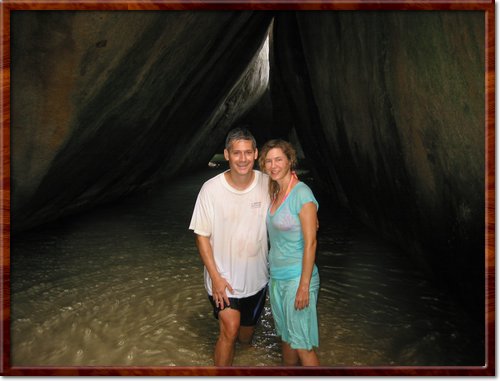 inside the Baths at the British Virgin Islands
