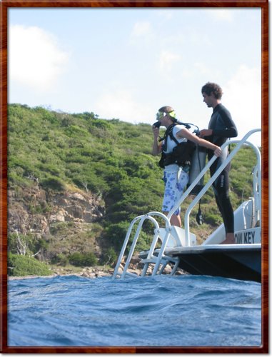 Sheila's first Scuba Dive
